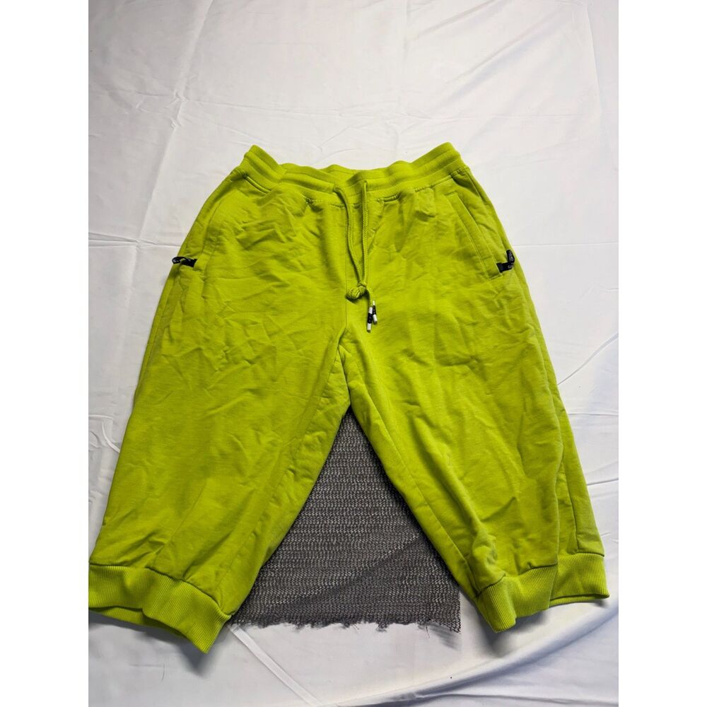 Fashion Sports Harmony Innovative Women's Capri Sweats Neon Green Size 34